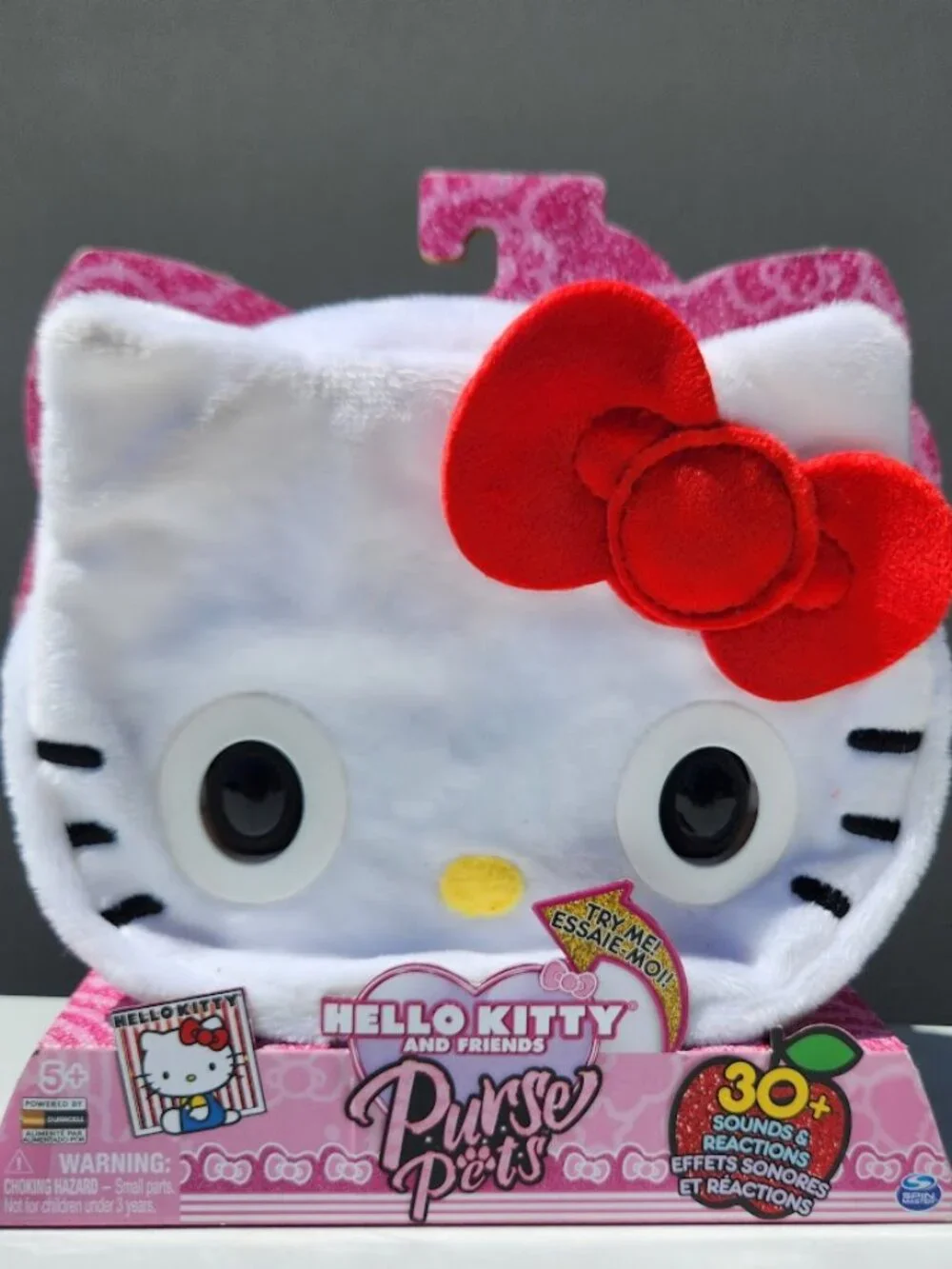 NEW Hello Kitty Sanrio Purse Pets w/ 30 Sounds Blinking Eyes Crossbody Bag Inter